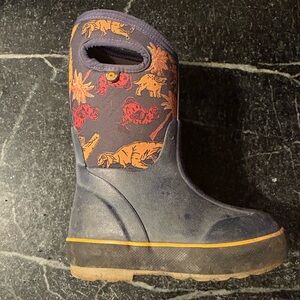 Kids Bogs Dinosaur Print Boots
